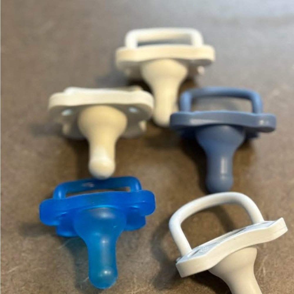 Blue and White Baby Dr brown Pacifier Set